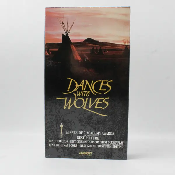 New Sealed Dances With Wolves 1990 VHS Tape Kevin Costner