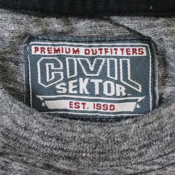 Civil Sektor Gray and Black California Flag T-Shirt Boys' Small