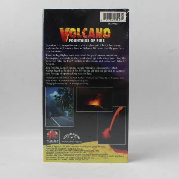 Brand New Volcano Fountains Of Fire Rare VHS 1997 Sealed