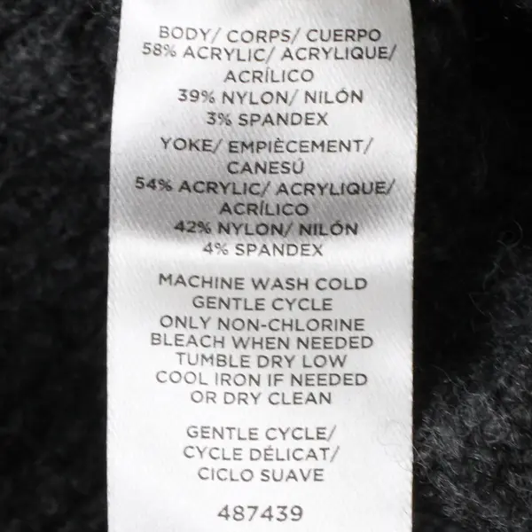 LOFT Petites Charcoal Gray Pullover Sweater Women's Size LP