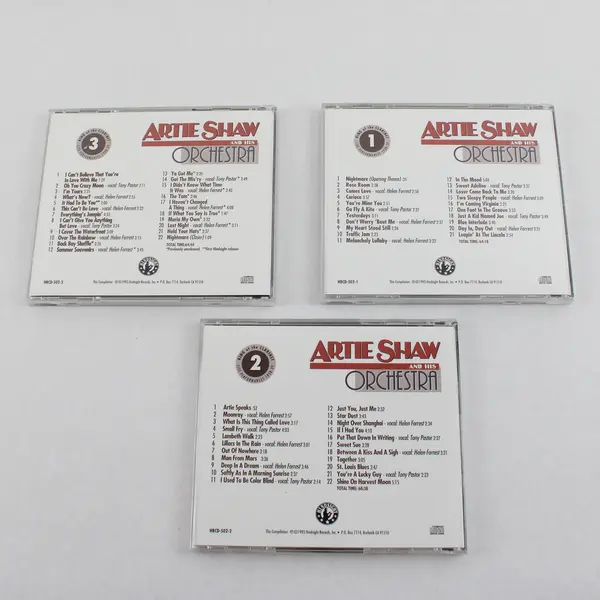 King of the Clarinet 1938-39 by Artie Shaw & His Orchestra 3 CDs Copyright 1993