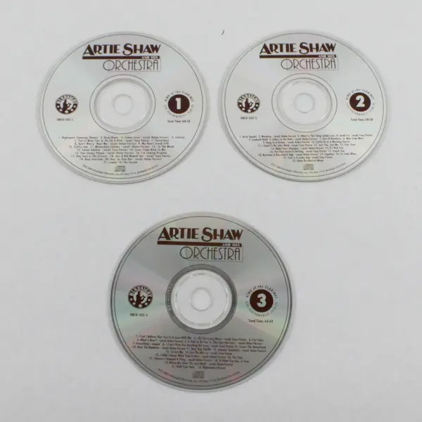 King of the Clarinet 1938-39 by Artie Shaw & His Orchestra 3 CDs Copyright 1993