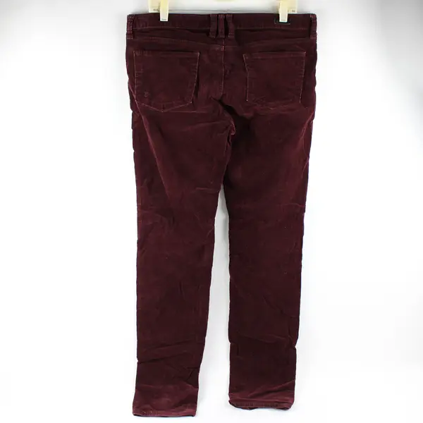Kut From The Kloth Burgundy Straight Leg Corduroy Pants Size 12