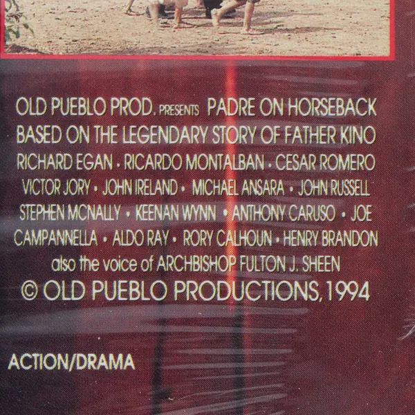 NEW Padre On Horseback 1994 VHS Richard Egan Ricardo Montalban Cesar Romero
