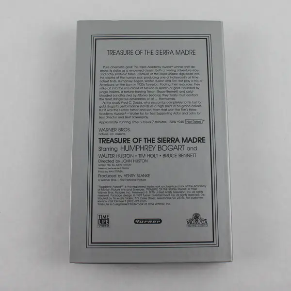 Treasure of the Sierra Madre Humphrey Bogart VHS 1948 With Case Copyright 1992 