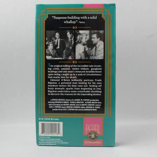 New Sealed D.O.A. VHS, 1949 Edmond O'Brien, Pamela Britton Copyright 1991