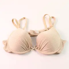 Ilys Beige Striped Bra Women's Size 36B