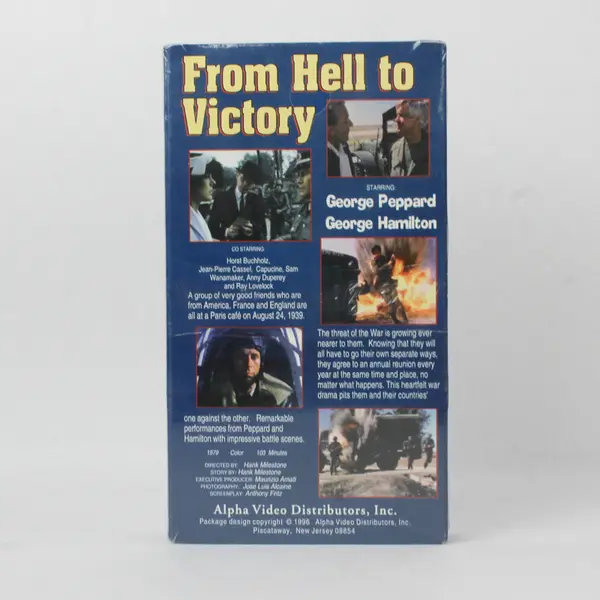 Brand New Sealed From Hell To Victory VHS George Peppard George Hamilton 1996