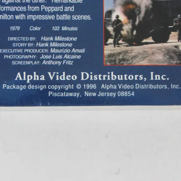 Brand New Sealed From Hell To Victory VHS George Peppard George Hamilton 1996