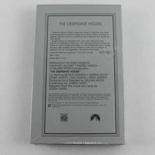 New The Bogart Collection VHS The Desperate Hours Humphrey Bogart