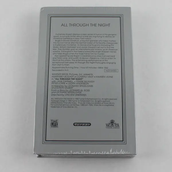 Brand New Sealed The Bogart Collection VHS All Through the Night 1942