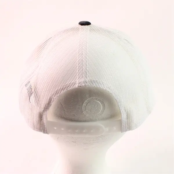 Pacific Headwear Knife River Oregon Black and White Trucker Hat FLAWED