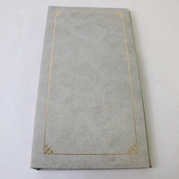 Pioneer Gray Faux Leather Photo Album Gold Accents 4" x 6" Photos