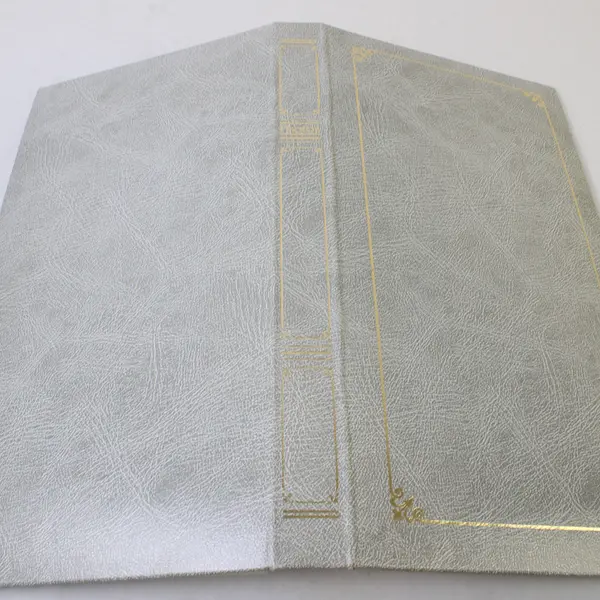 Pioneer Gray Faux Leather Photo Album Gold Accents 4" x 6" Photos