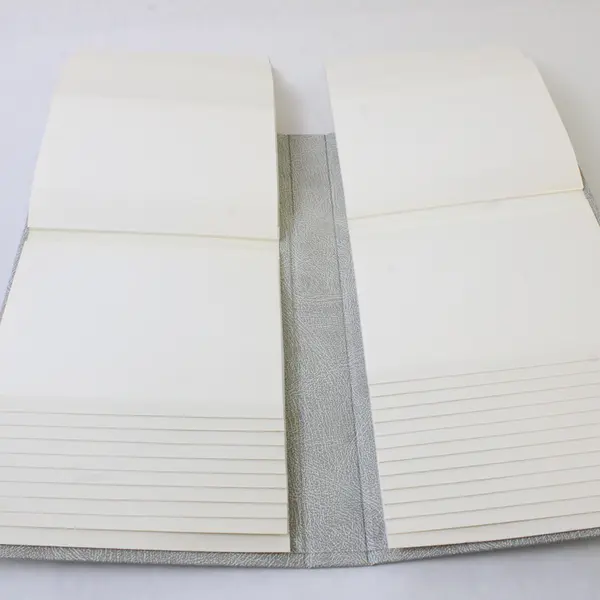 Pioneer Gray Faux Leather Photo Album Gold Accents 4" x 6" Photos