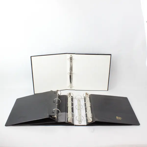 Mixed Lot of 5 Black 2 to 2.5-Inch 3-Ring Binders School Office Supplies