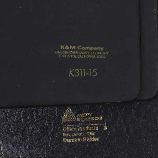 Mixed Lot of 5 Black 2 to 2.5-Inch 3-Ring Binders School Office Supplies