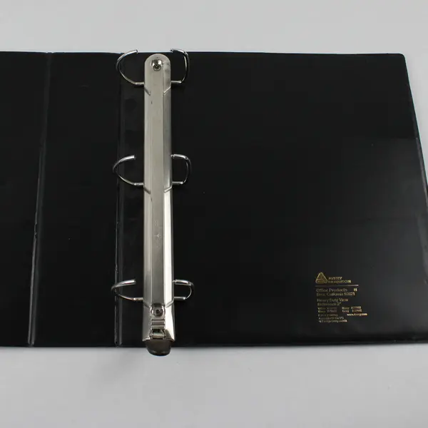 Lot of 4 Black 3-Inch 3-Ring Binders School Office Supplies