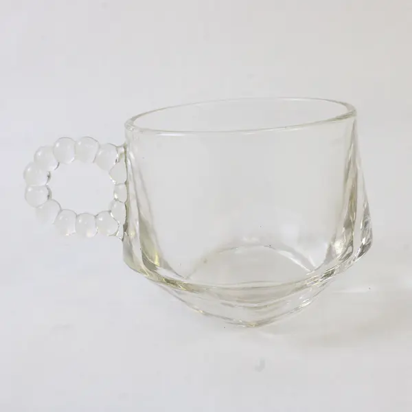 Set of 4 Vintage Hazel Atlas Snack Sip and Smoke Clear Punch Glasses