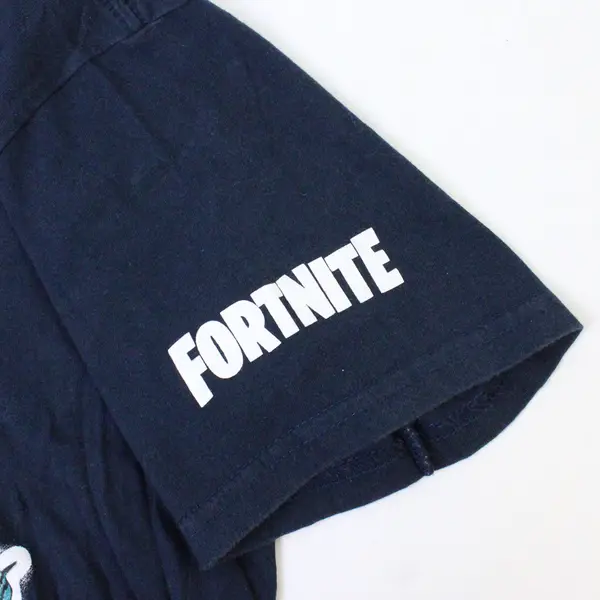 Fortnite Ragnarok Navy Blue Crew Neck Short-Sleeved T-Shirt Boy's Size 10-12