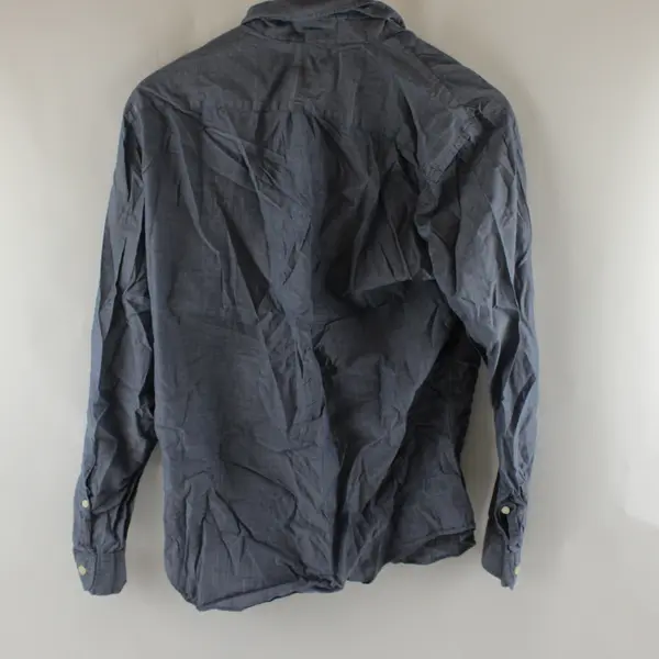 J. Crew Light Weight Chambray Blue Cotton Long-Sleeved Button-Down Men's Small
