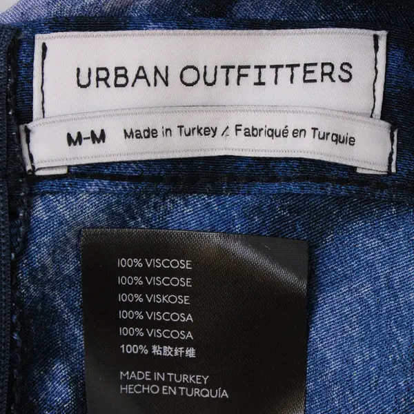 Urban Outfitters Blue Faux Tie-Dye Maxi Skirt Women's Medium