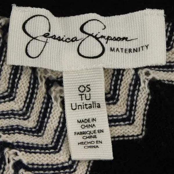 Jessica Simpson Multicolor Chevron Knit Poncho Women's One Size