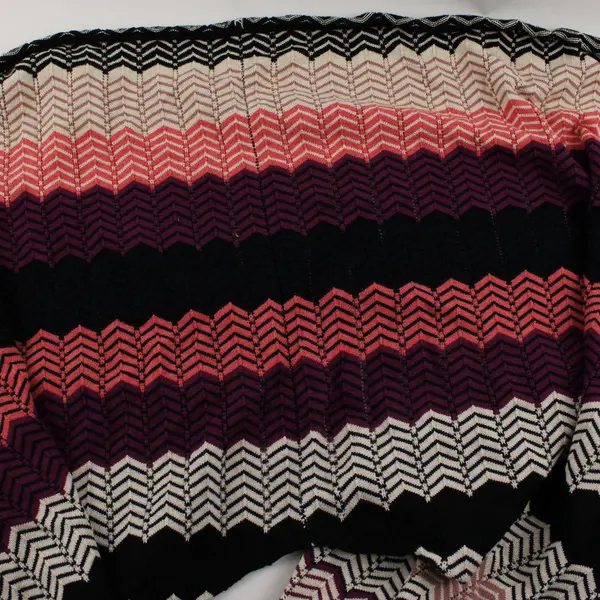 Jessica Simpson Multicolor Chevron Knit Poncho Women's One Size