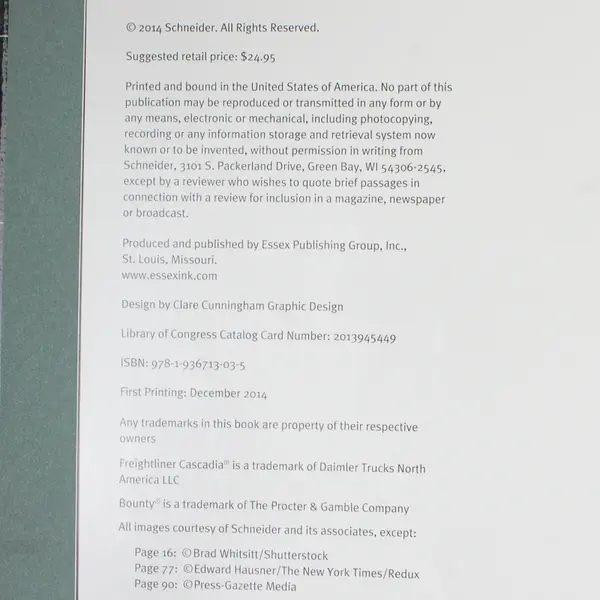 Leap of Faith The Story of Schneider by Jim H. Smith 2014 HC 1st Ed Very Good