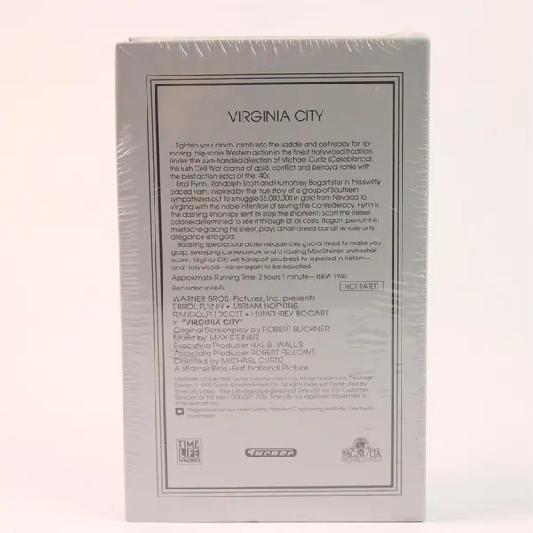 Brand New Sealed The Bogart Collection VHS Virginia City Humphrey Bogart 