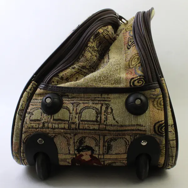 Unbranded Rome Printed Blanket Texture Trolley Tote Luggage Travel Bag 20"