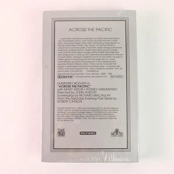 New Sealed The Bogart Collection VHS Across The Pacific (1942) Humphrey Bogart