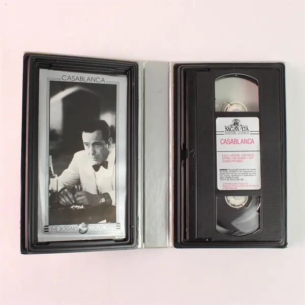 Used The Bogart Collection VHS Casablanca (1943) with Case Humphrey Bogart 