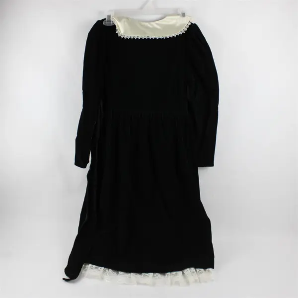 Vintage My Michelle Women's Size 12 Green Velvet Lace Trim Collared Dress