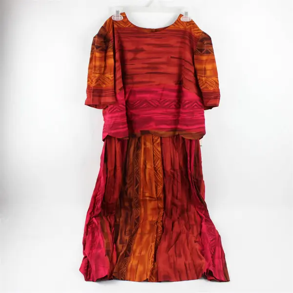 Vintage NWT S.L. Fashions Women's 14 Orange Lounge Short Sleeve Shirt Dress