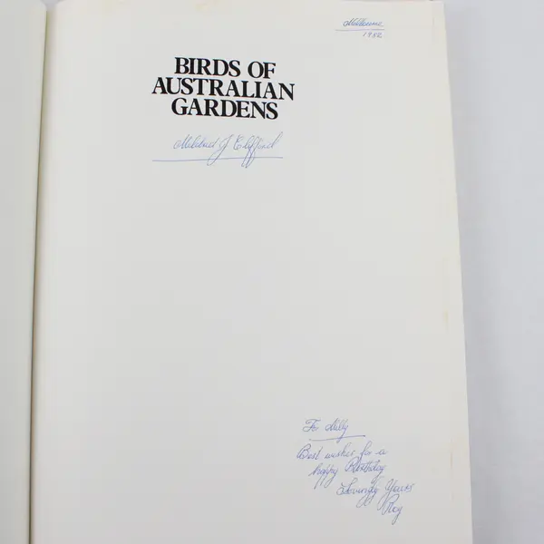 Birds of Australian Gardens Paintings by Peter Trusler 1980 HC DJ 1st Ed Good