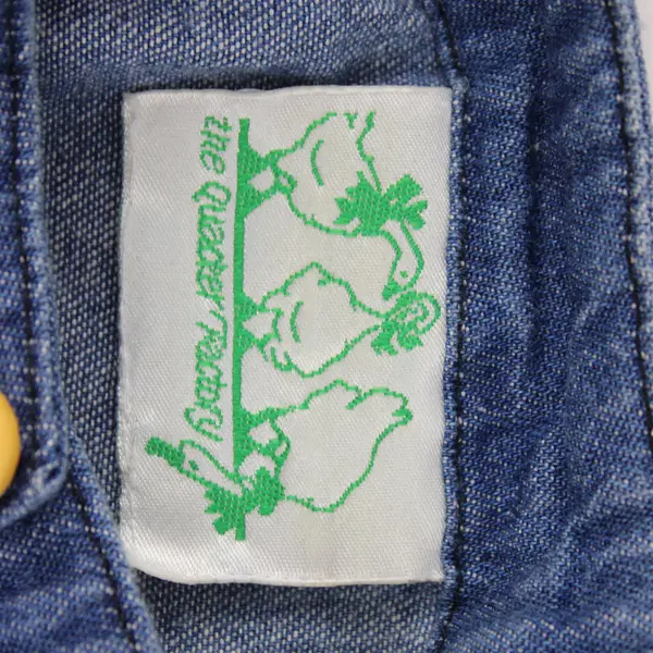 Vintage Quacker Factory Women's 2-3X Denim Embroidered Button Up Long Sleeve