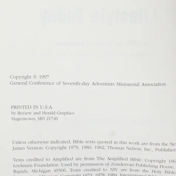 Heaven's Lifestyle Today by William Dysinger, M.D. Paperback 1997