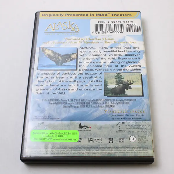 Alaska - Spirit of the Wild DVD from 2001
