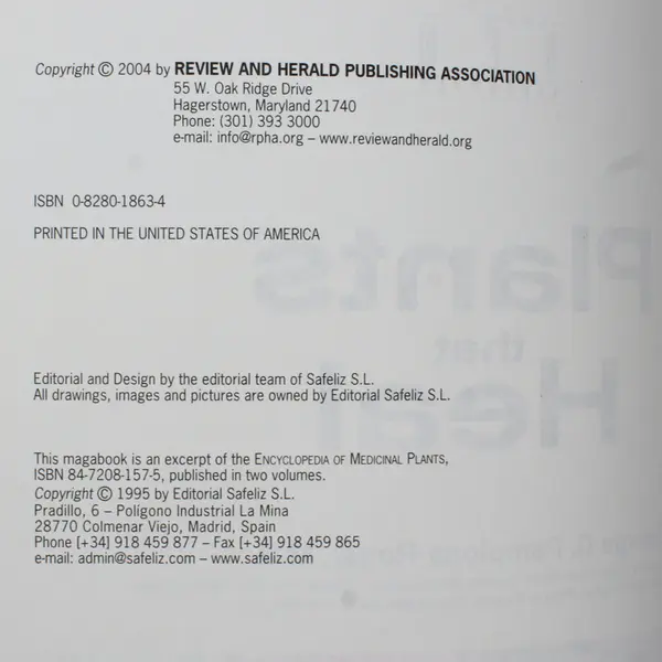 Plants That Heal by George D. Pamplona-Roger 2004 Trade Paperback