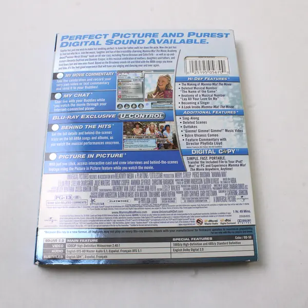 Mamma Mia! Blu-ray 2008 2-Disc Set + Booklet Sing-Along Edition