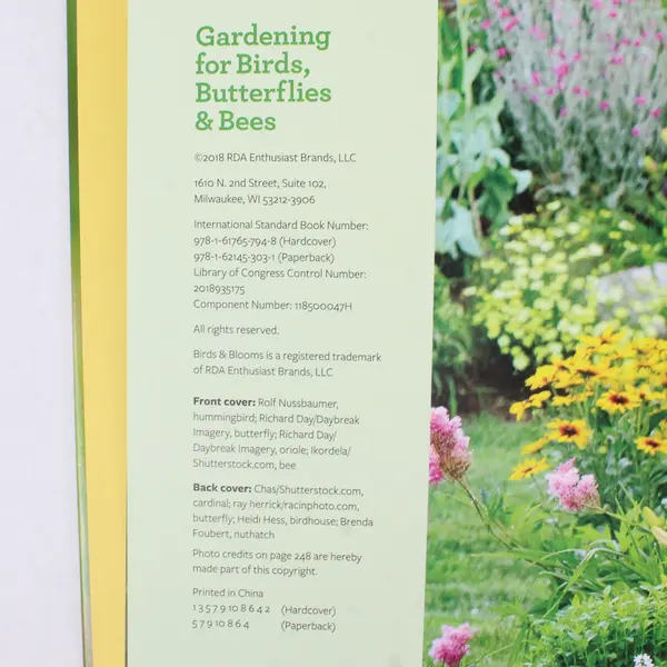 Gardening For Birds Butterflies & Bees 2018 Hardcover 1st Edition Good