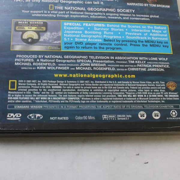 National Geographic-Pearl Harbor: Legacy of Attack DVD, New/Sealed
