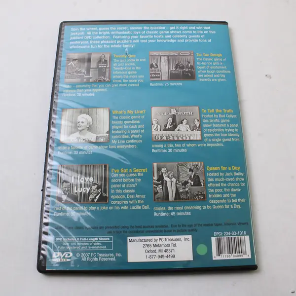 Game Show Classics-Six Timeless Shows DVD 2007