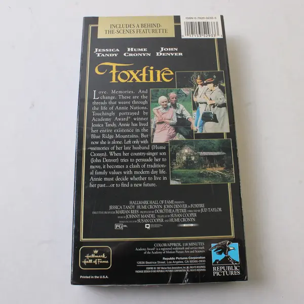 Foxfire VHS Tape Hallmark 1993, VHS New/Sealed