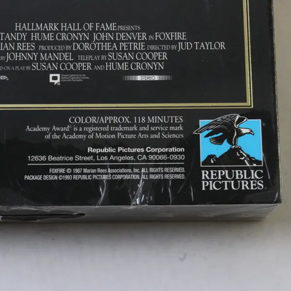 Foxfire VHS Tape Hallmark 1993, VHS New/Sealed