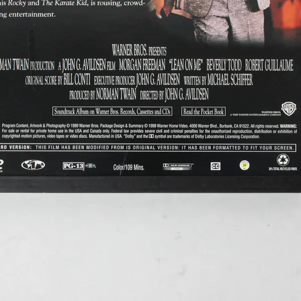 Lean on Me DVD 1989 #11875