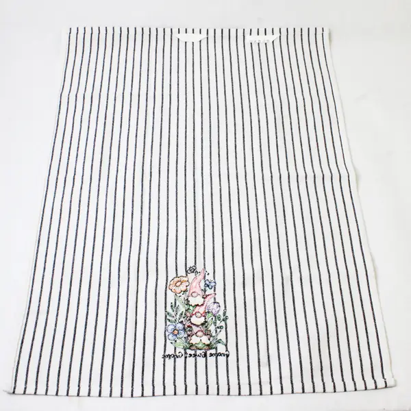 Kitchen Towel Gnome Sweet Gnome Spring Flowers 23.8"x17.6"