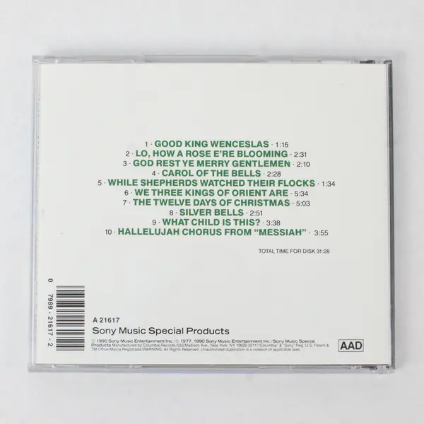 Mormon Tabernacle Choir Christmas Greetings CD 1990, #A21617  