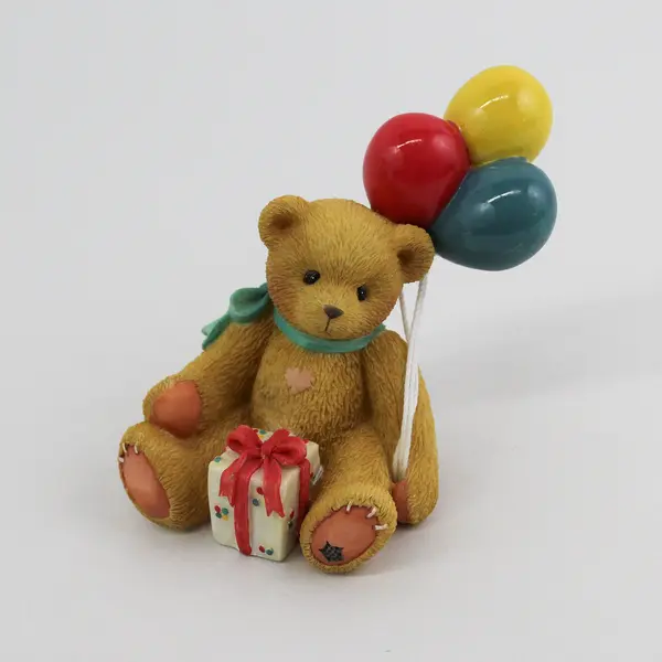 1996 Cherished Teddies Nina Beary Happy Wishes Enesco Resin Figurine with Box